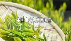 我國的十大名茶是什么，分別有哪些特點？